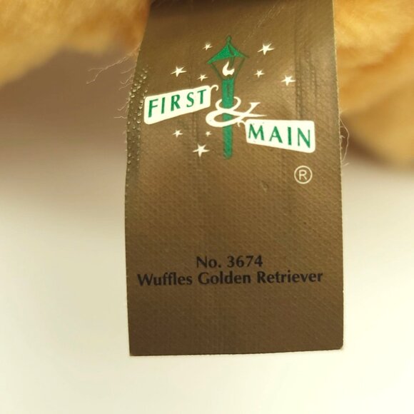 First & Main Wuffles Golden Retriever Plush Dog 9" Soft Toy Stuffed Animal With - Picture 6 of 6